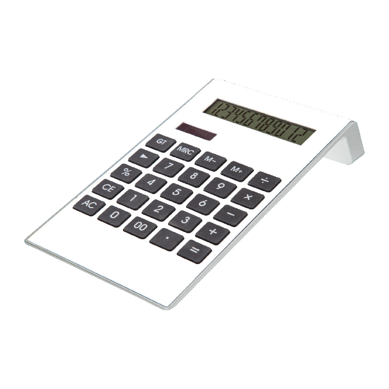 8161 Beyaz 12 Haneli Hesap Makinesi - Sadıç Promosyon