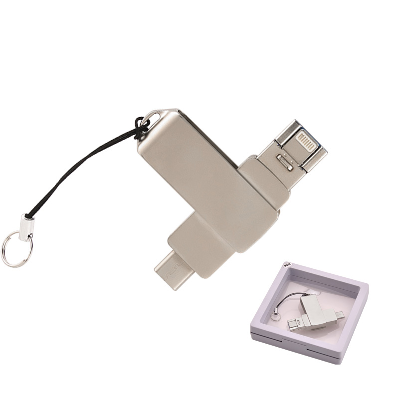 F-202-64 Silver 64 GB OTG Usb Bellek - Sadıç Promosyon