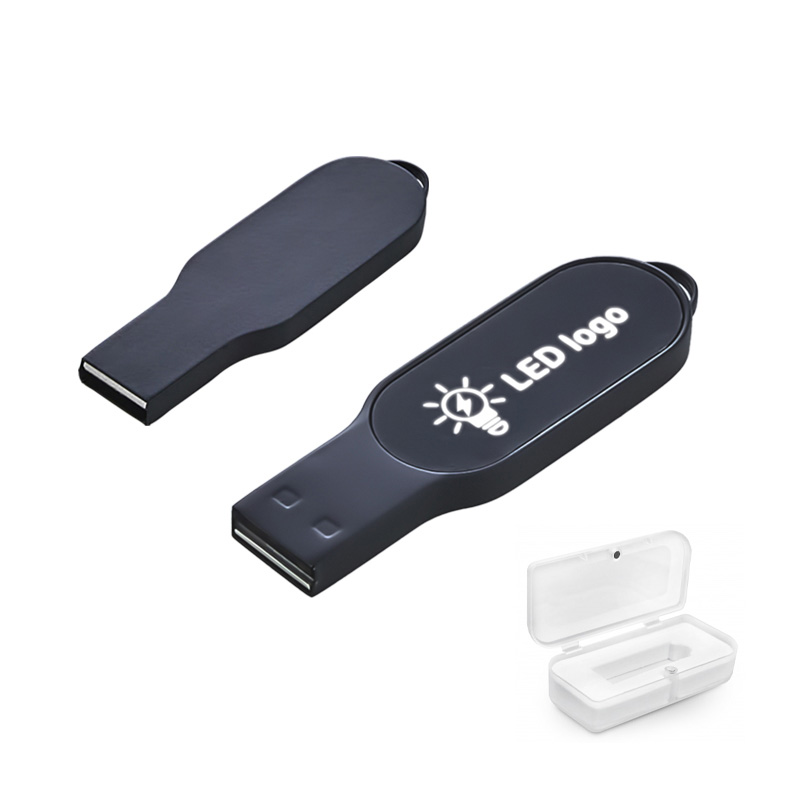 Ucuz Toptan Promosyon F-205-32 Siyah 32 GB Işıklı Usb Bellek Modeli - 2