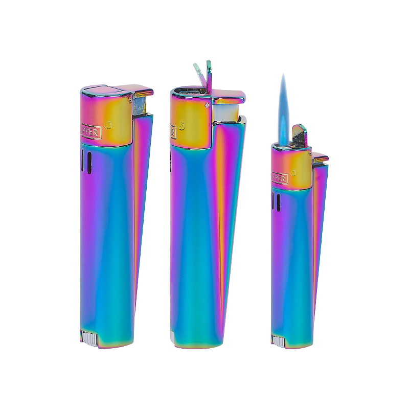 MJ-121 Mix-Icy Clipper Metal Turbo Si̇boplu Çakmak - Sadıç Promosyon