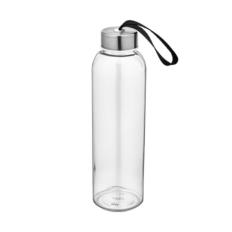 Ucuz Toptan Promosyon MTR-0213 Cam Cam Matara (Siyah Kılıflı) / 500 ml Modeli - 4