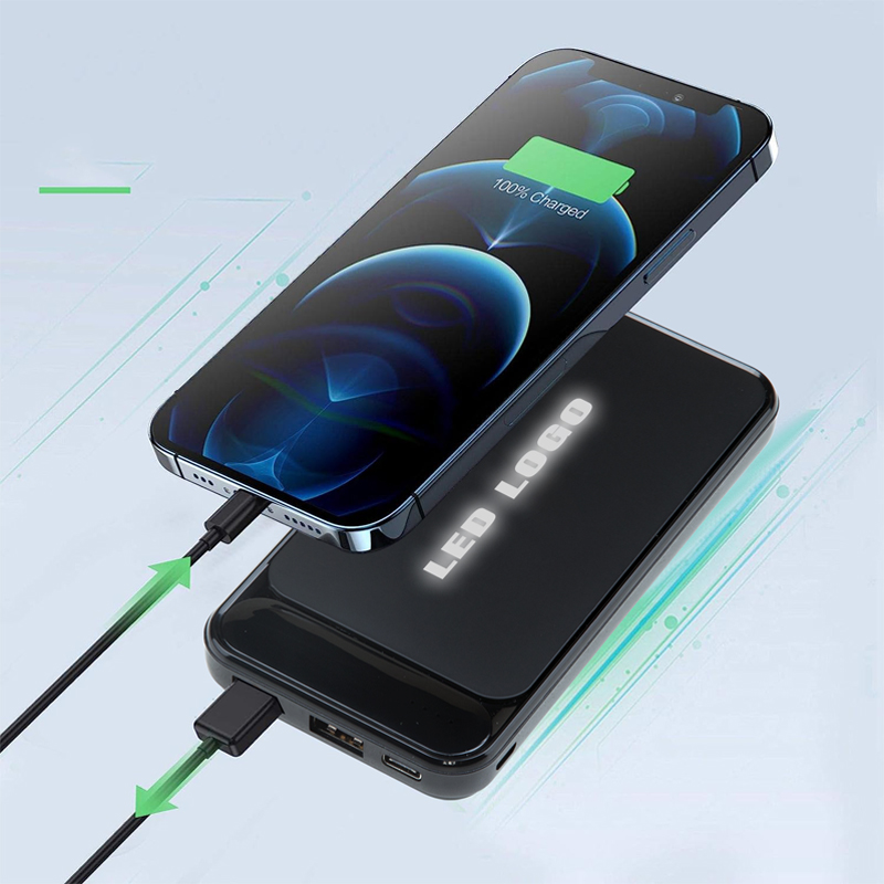 Ucuz Toptan Promosyon PB-155 Siyah-Kasa-Beyaz-Led 10.000 mAh Powerbank Modeli - 2