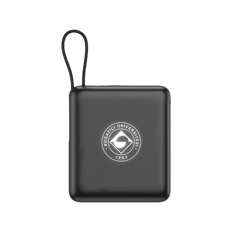 Ucuz Toptan Promosyon PB-4013 Siyah – Beyaz LED 10.000 mAh MagSafe Powerbank Modeli - 5