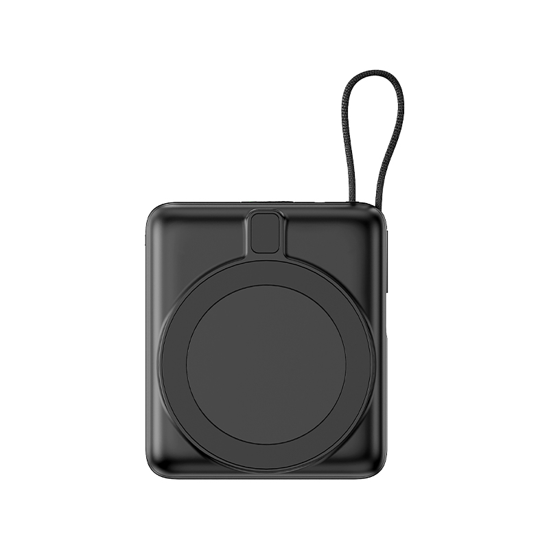 Ucuz Toptan Promosyon PB-4013 Siyah – Beyaz LED 10.000 mAh MagSafe Powerbank Modeli - 6