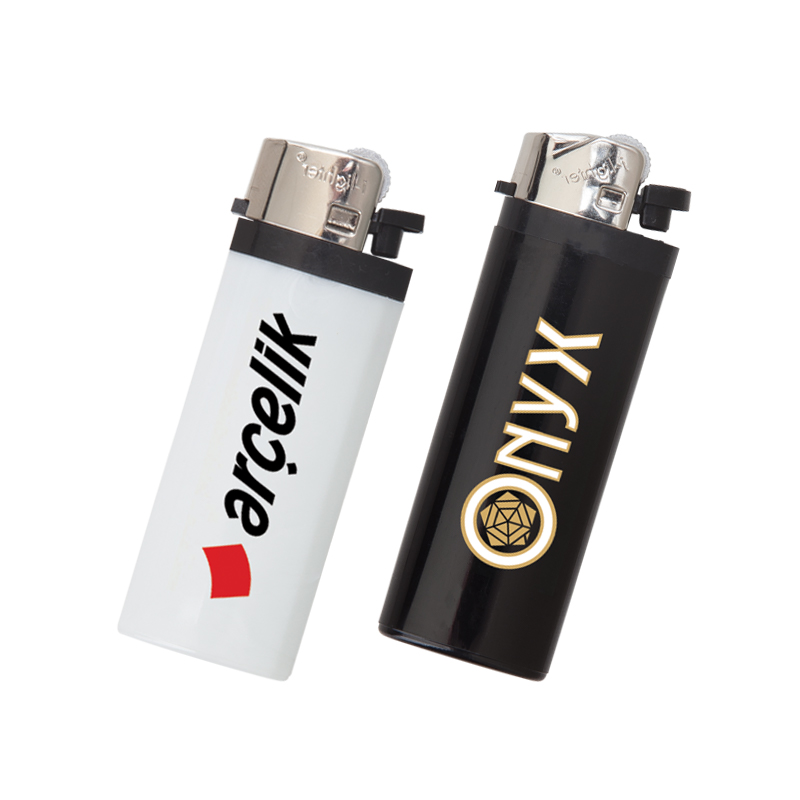 Ucuz Toptan Promosyon YMN-216 Siyah I-Lighter Mi̇di̇ Taşlı Si̇boplu Çakmak Modeli - 2