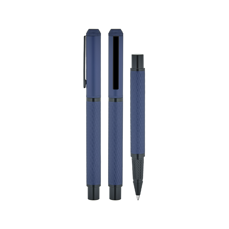 1254-R Lacivert Metal Roller Kalem - Sadıç Promosyon