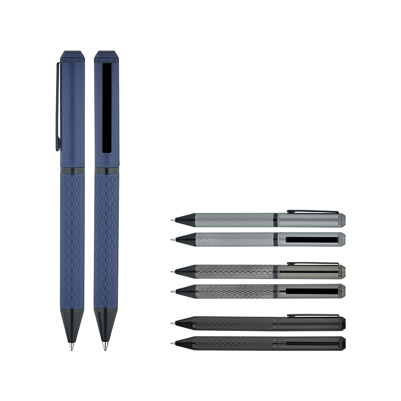 Ucuz Toptan Promosyon 1254-T Lacivert Metal Tükenmez Kalem Modeli - 2