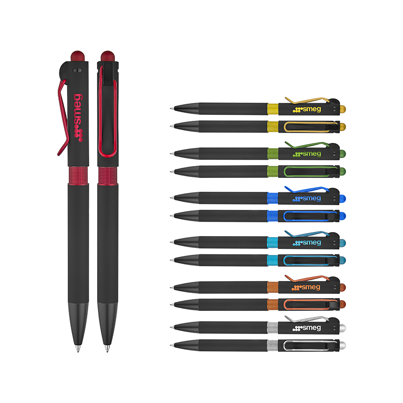Ucuz Toptan Promosyon 1360 Turuncu Metal Tükenmez Touchpen Kalem Modeli - 2