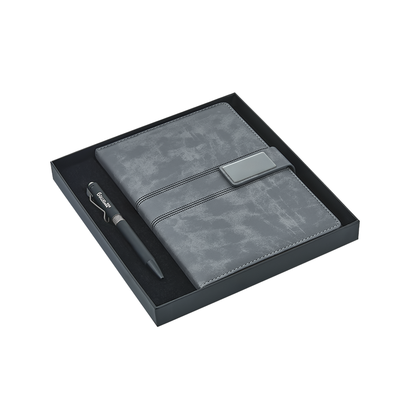 Toptan Promosyon 2421-K Gri Hediyelik Set Modelleri
