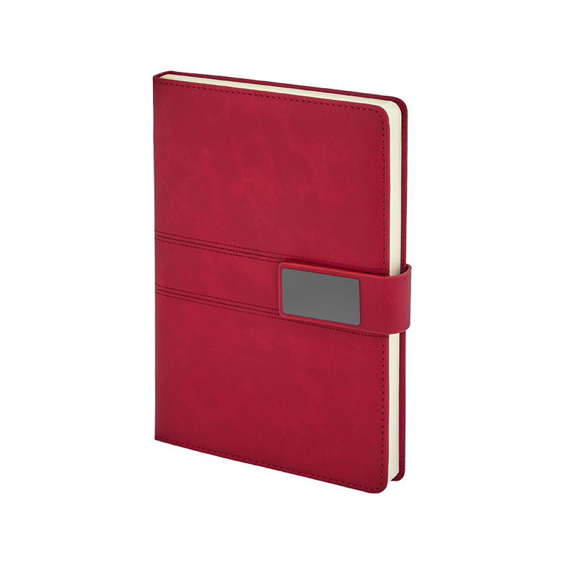 2441 Kırmızı 15 x 21 Termo Deri Defter - Sadıç Promosyon