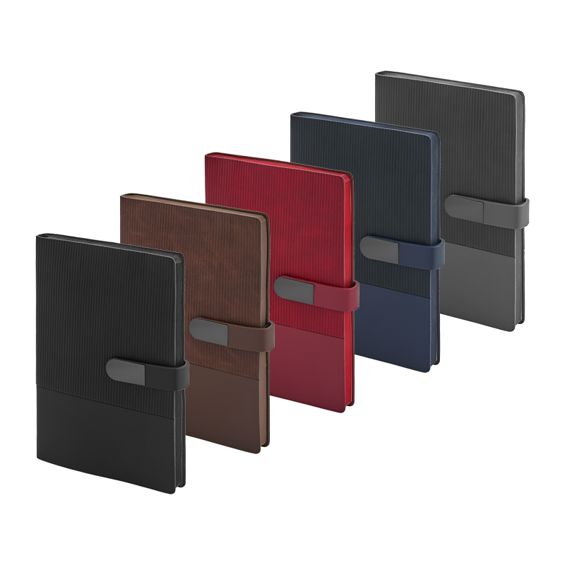 Ucuz Toptan Promosyon 2443 Gri 15 x 21 Yumuşak Kapaklı Termo Deri Defter Modeli - 2