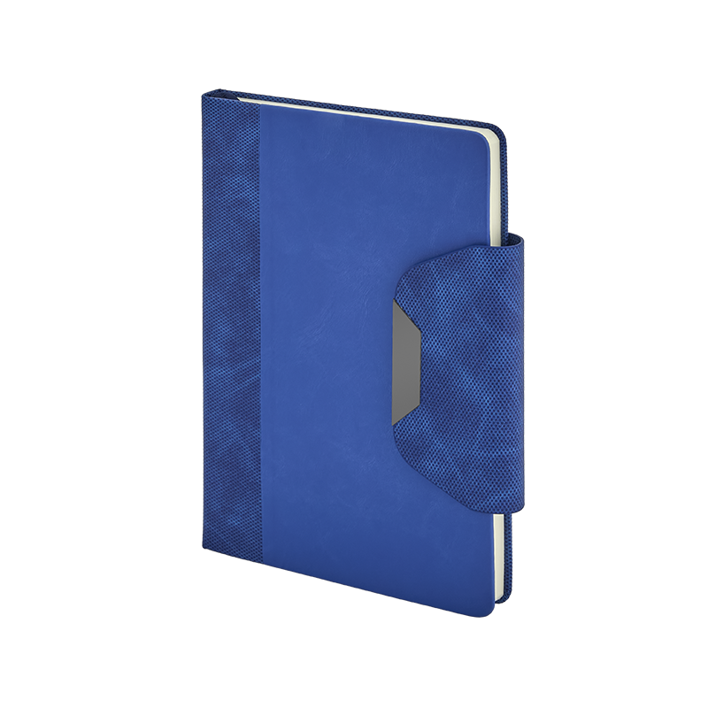 2445 Mavi 15 x 21 Termo Deri Defter - Sadıç Promosyon