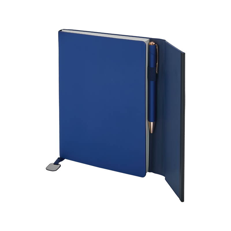2451 Lacivert 15 x 21 Termo Deri Defter - Sadıç Promosyon