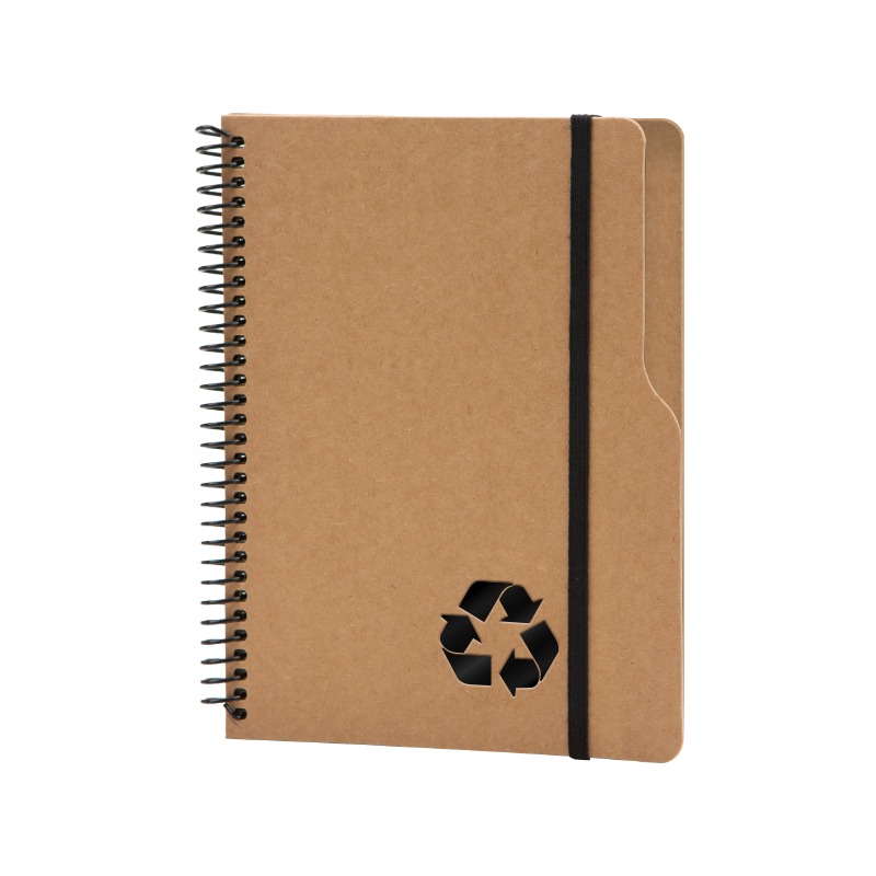 2453 Kraft Spiralli Kraft 15 x 20 Defter - Ajanda - Not Defteri - Notluk Promosyon Ürünü