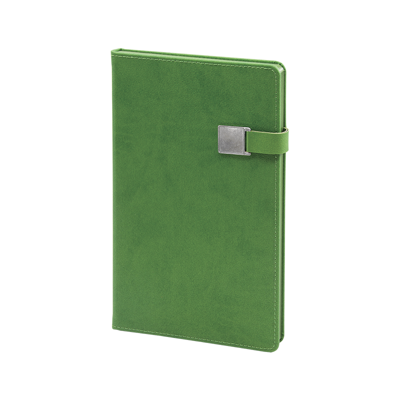 2660 Yeşil 15 x 21 Termo Deri Defter - Sadıç Promosyon
