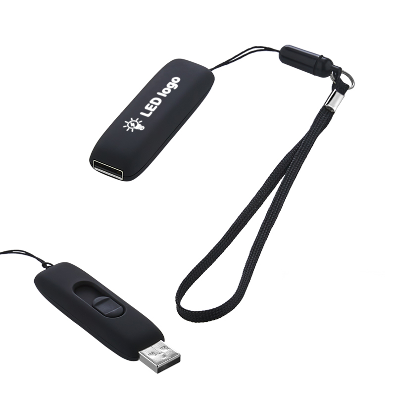 Ucuz Toptan Promosyon F-203-16 Siyah – Beyaz Işık 16 GB Işıklı Rubber Usb Modeli - 2