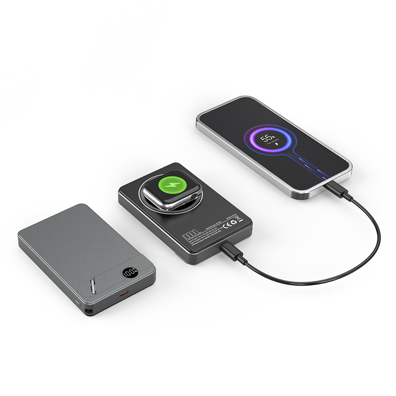Ucuz Toptan Promosyon PB-4021 Siyah 10.000 mAh MagSafe Powerbank Modeli - 8